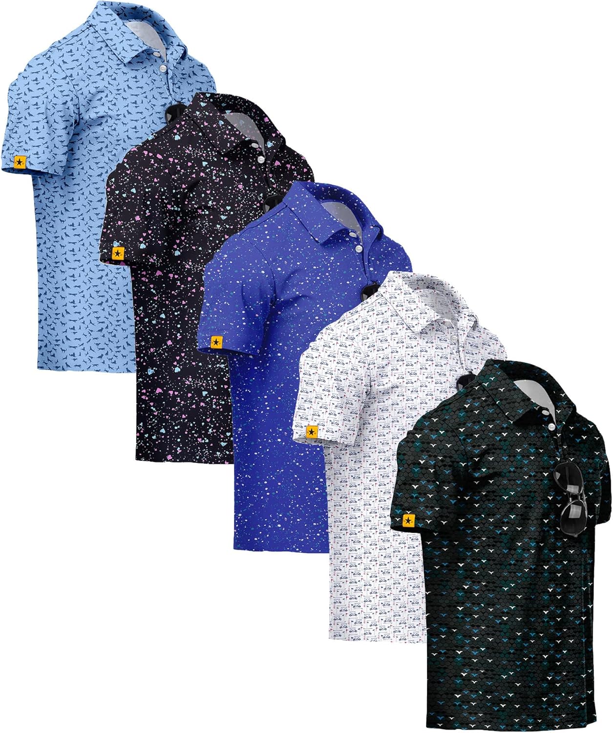 Detalle de ZITY golf polo shirts 5 pack UPF 50+
