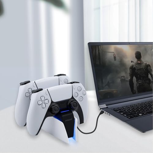 Thumbnail 9 de Mcbazel Station de Charge pour Manette PS5 — Double Station de Charge Rapide USB-C avec Indicateurs LED et Protection Triple