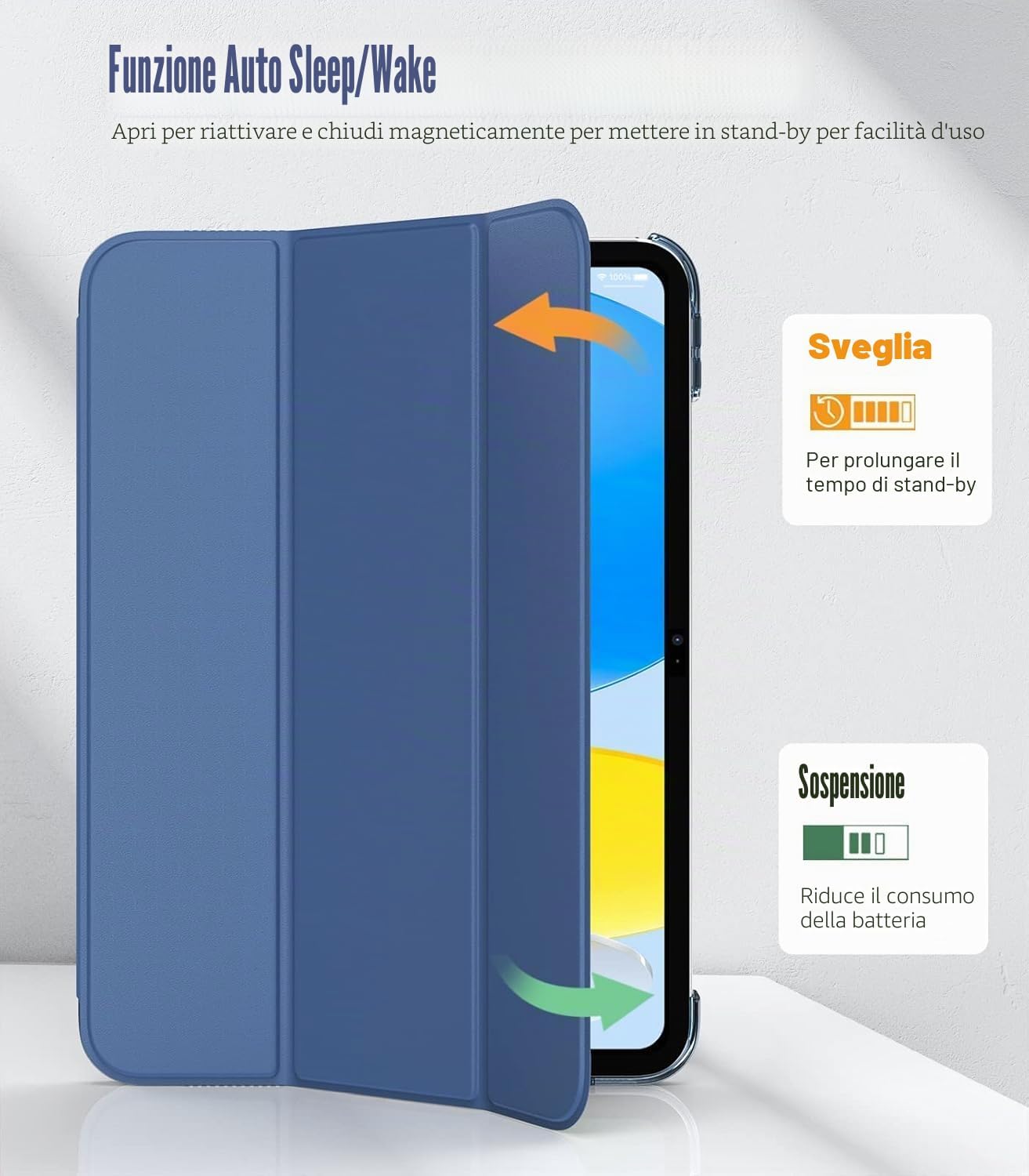 Thumbnail 4 de TiMOVO Cover per iPad 11" A16 Blu Abisso