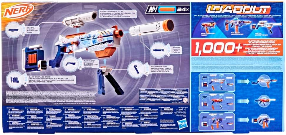 Thumbnail 6 de Nerf Loadout Arctic Zerostriker blaster pour enfants
