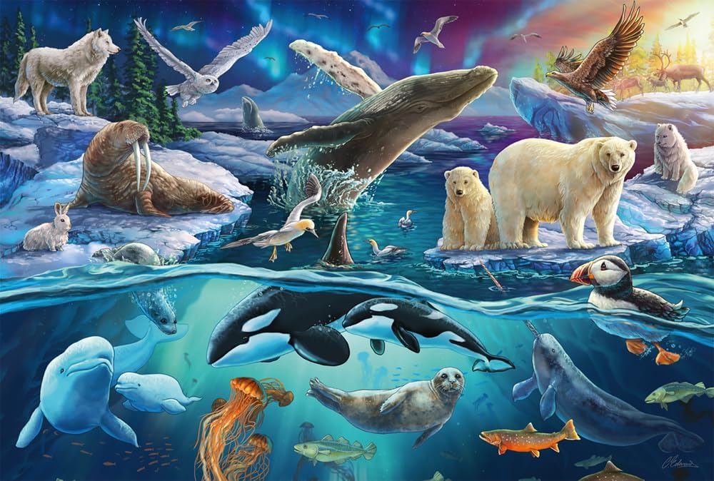 Detalle de Schmidt Spiele 56484 Puzzle per bambini – Animali nell'Artico, 150 pezzi