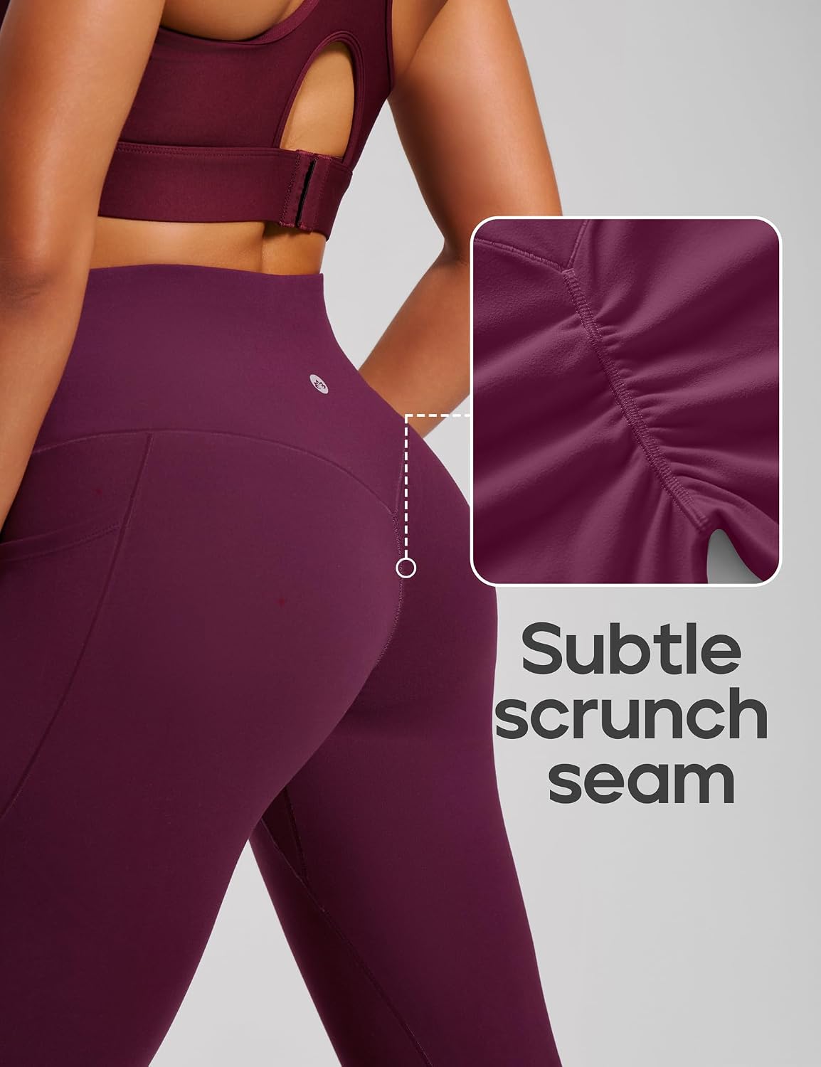 Detalle 2 de Heathyoga Scrunch Butt Leggings with Pockets