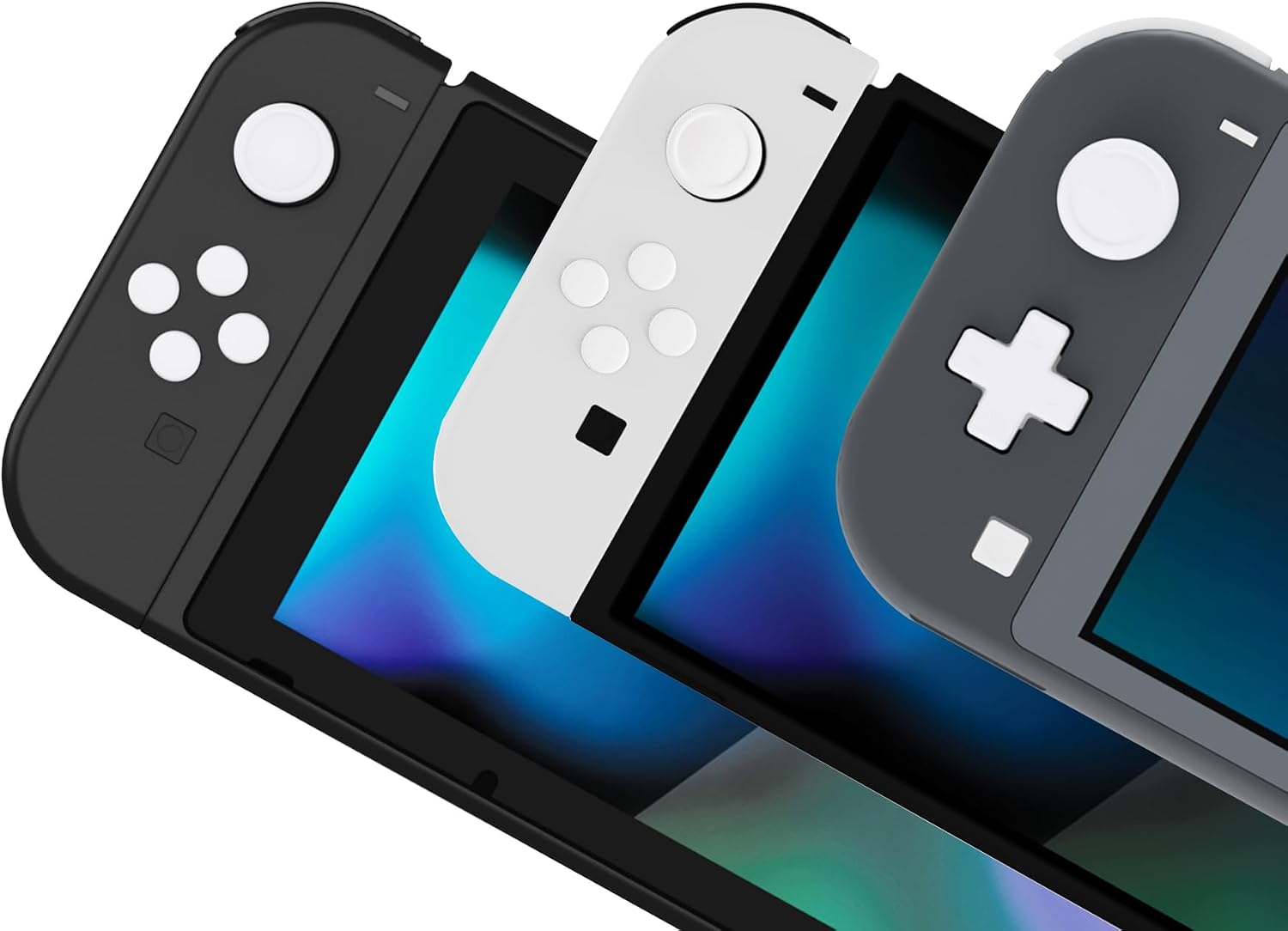Detalle 2 de PlayVital Tapones de Silicona para Nintendo Switch Blanco