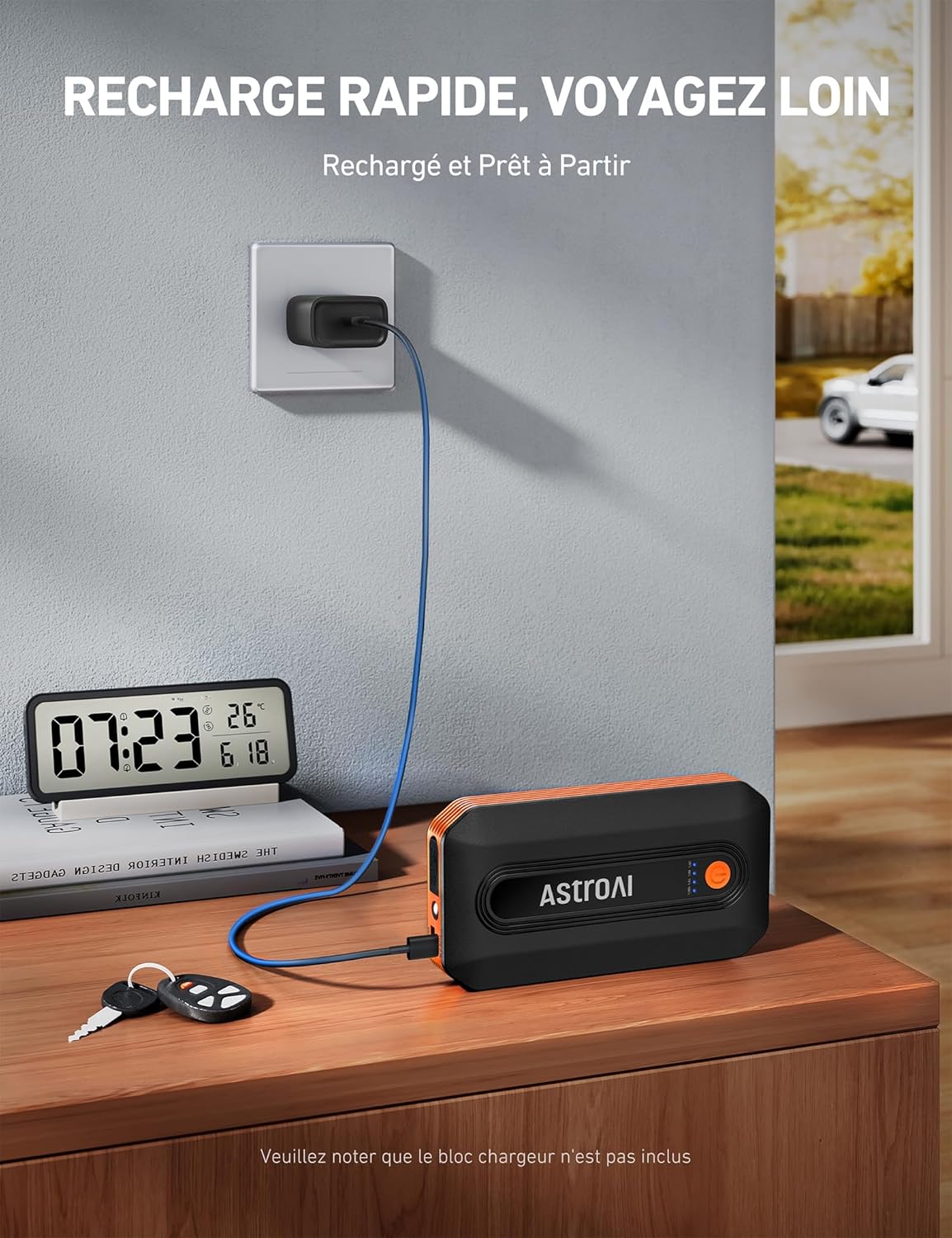 Thumbnail 4 de AstroAI B8 Booster batterie voiture 12 V portable (jusqu’à -20 °C à 50 °C) avec protections intelligentes et LED