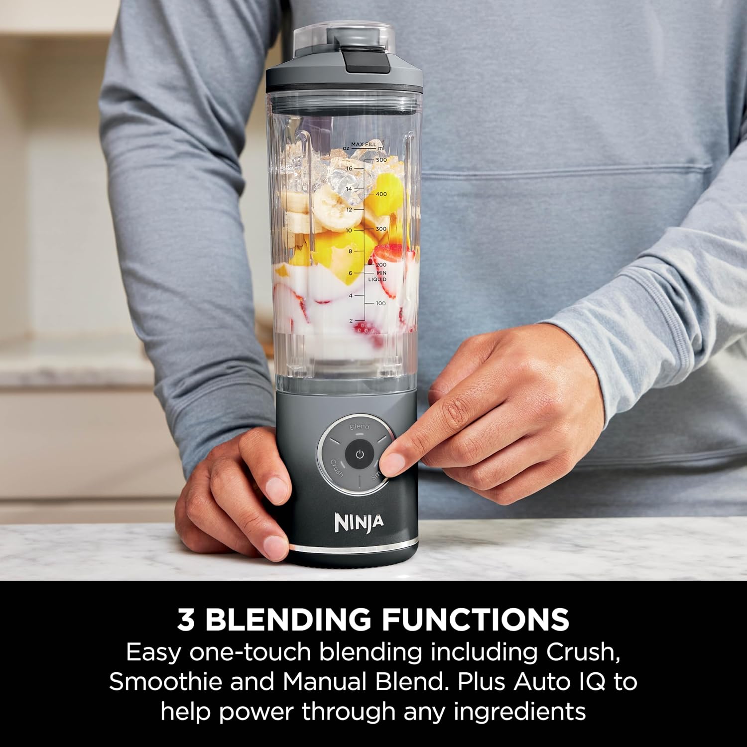 Detalle 2 de Ninja Blast Max Portable Blender 570ml 🥤