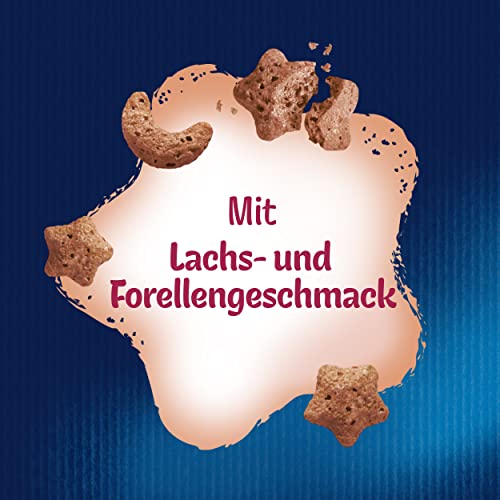 Detalle de Felix Crispies Katzensnack mit Lachs – 8 x 45 g, knusprig & kalorienarm