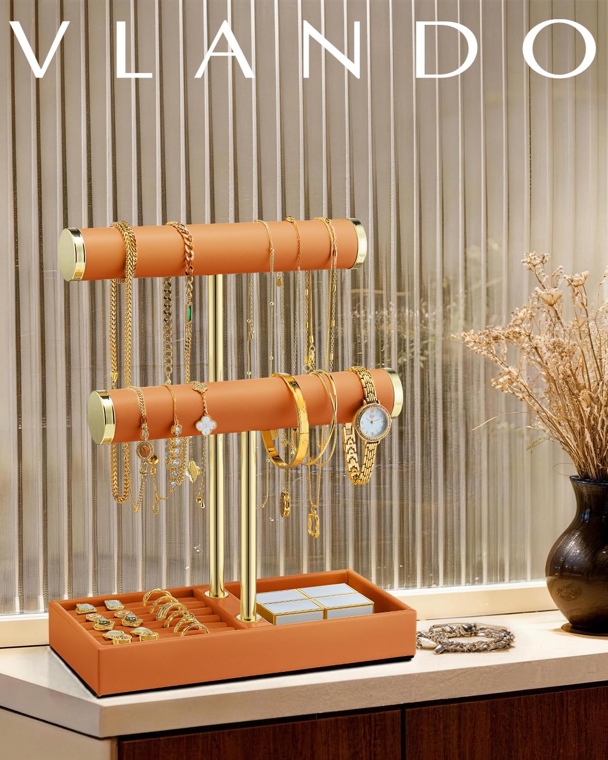 Detalle de VLANDO Jewelry Organizer, 2-Tier