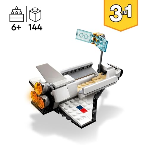 Detalle de LEGO Creator 3 in 1 Space Shuttle 31134: 3 Builds in One Set for Ages 6+
