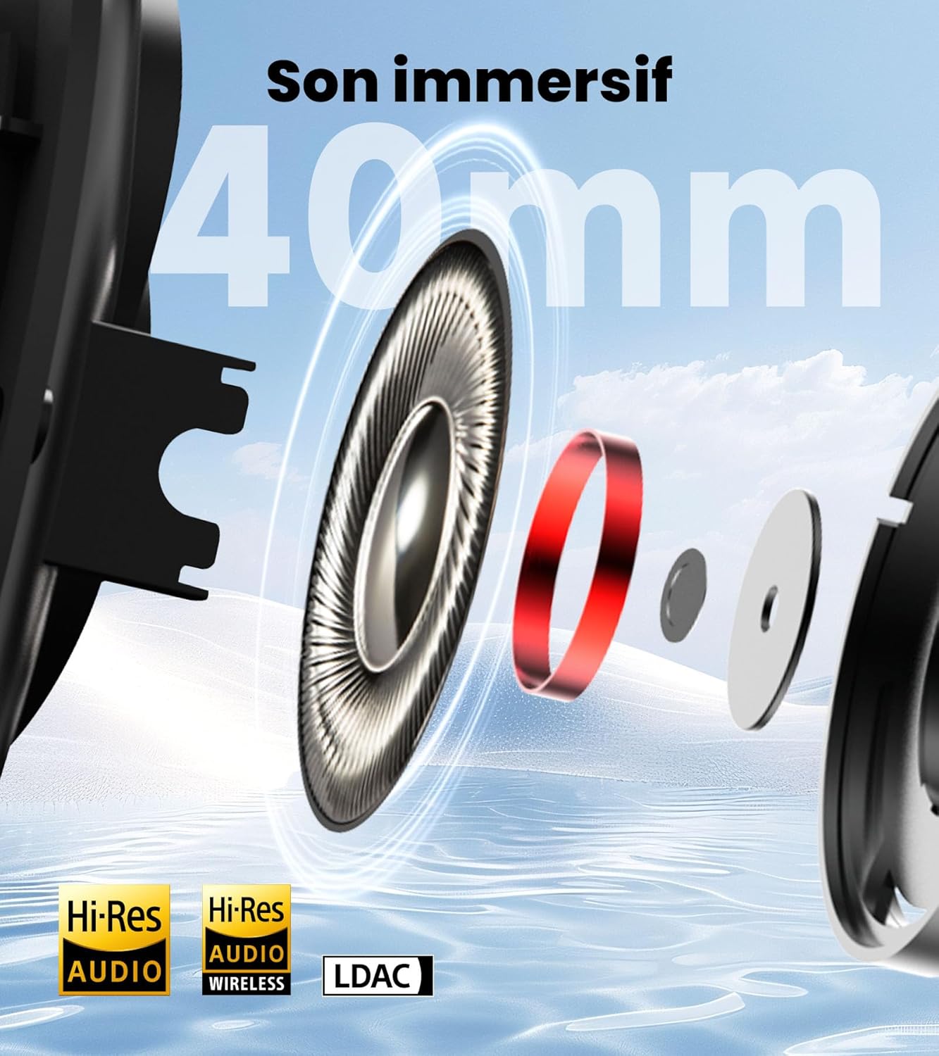 Thumbnail 2 de Edifier W80 casque ANC 65h