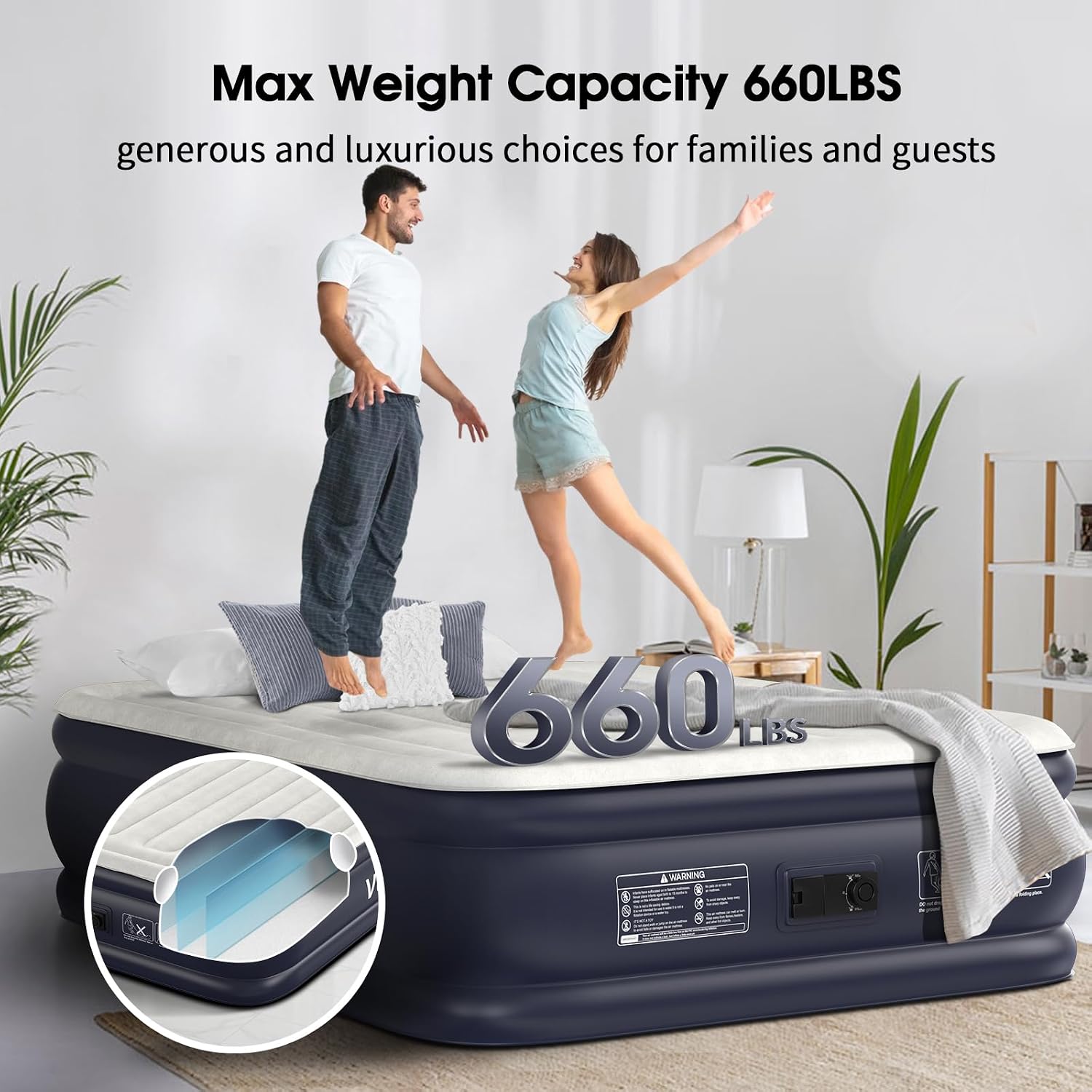 Thumbnail 3 de VOSSER Air Mattress 18" Inflatable