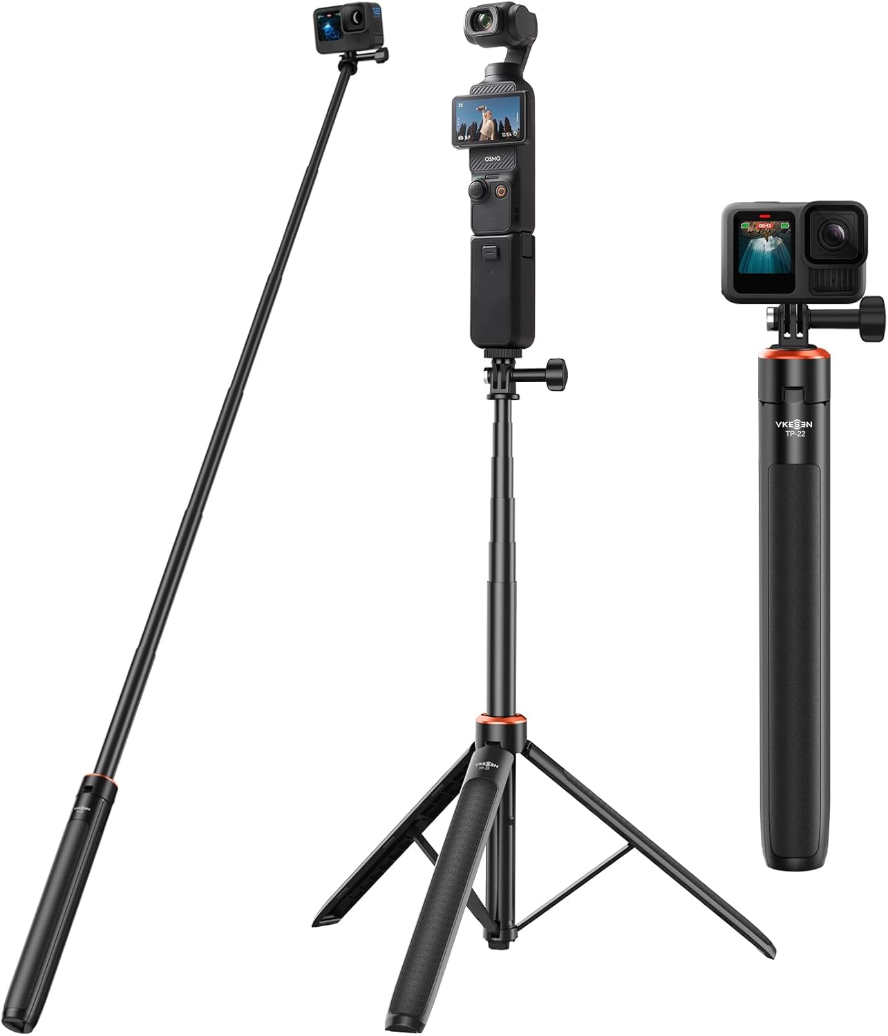 Thumbnail 4 de 53.5" Selfie Stick Tripod for DJI Osmo Pocket 3