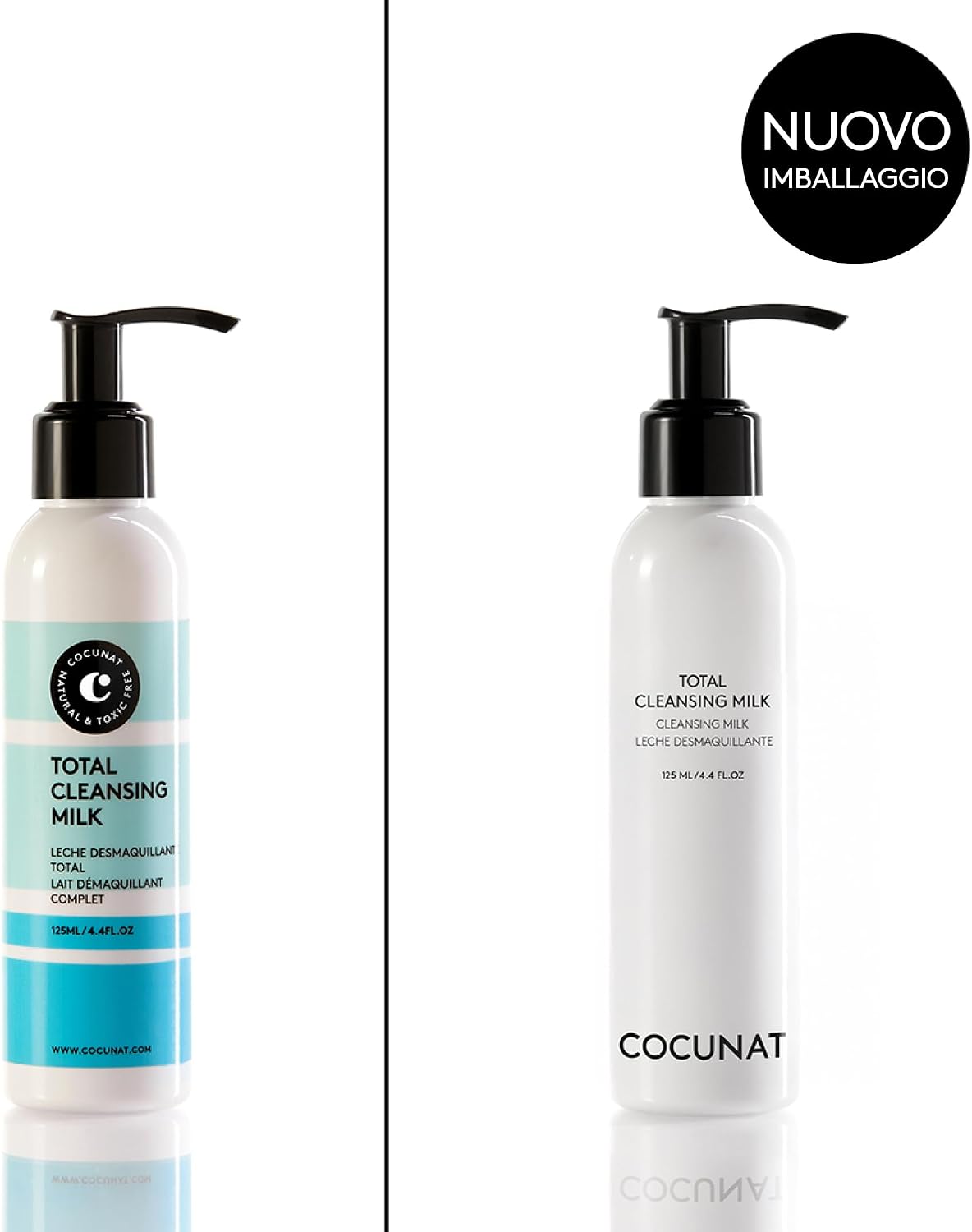 Detalle de COCUNAT Total Cleansing Milk – Latte detergente 125 ml, rimuove trucco anche waterproof