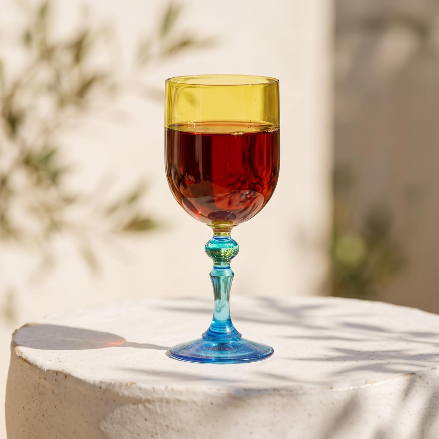 Detalle de KROSNO FKP1711000001010 Bubble – kieliszki 2 × 300 ml, pomarańczowo-żółte