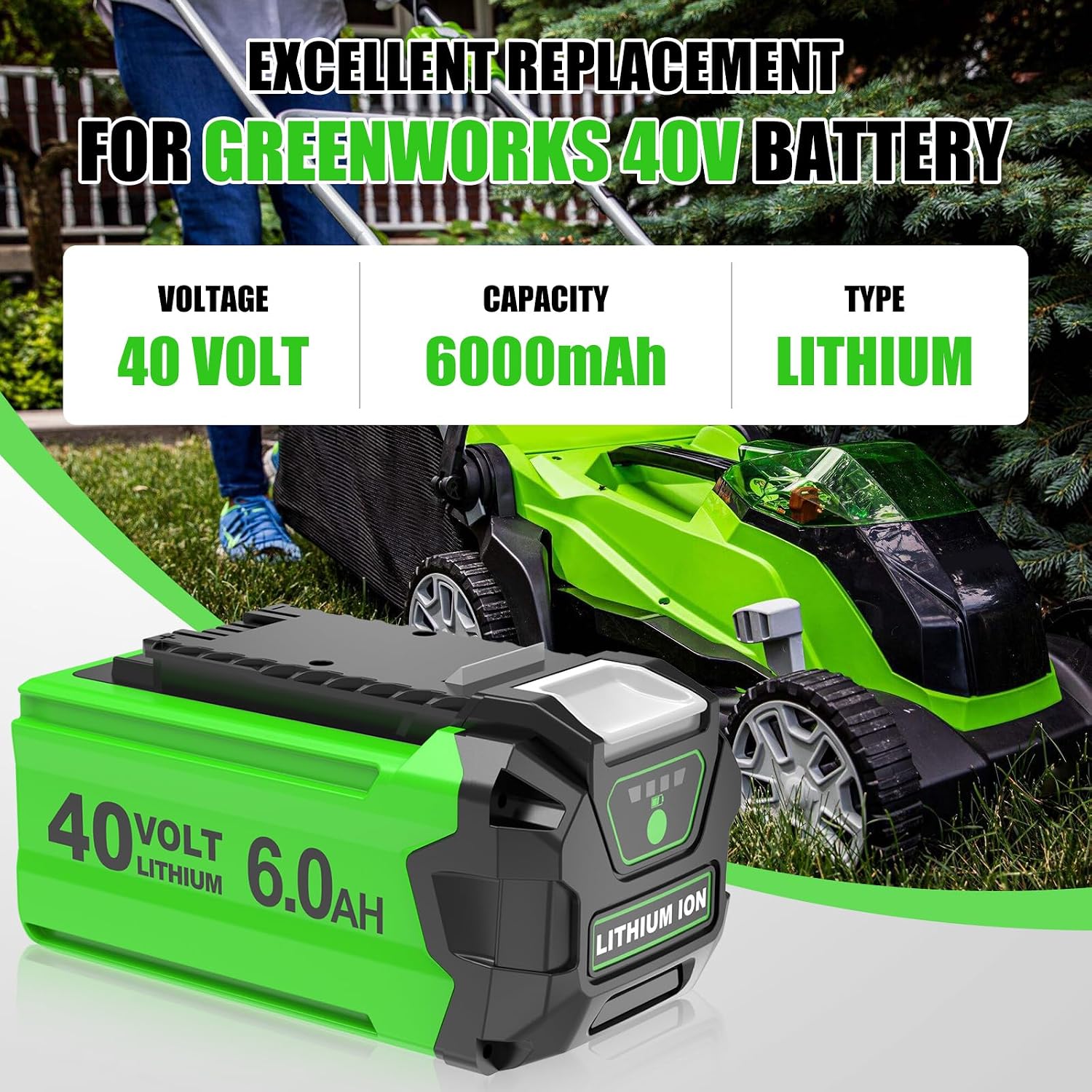 Detalle 2 de 40V Replacement Battery