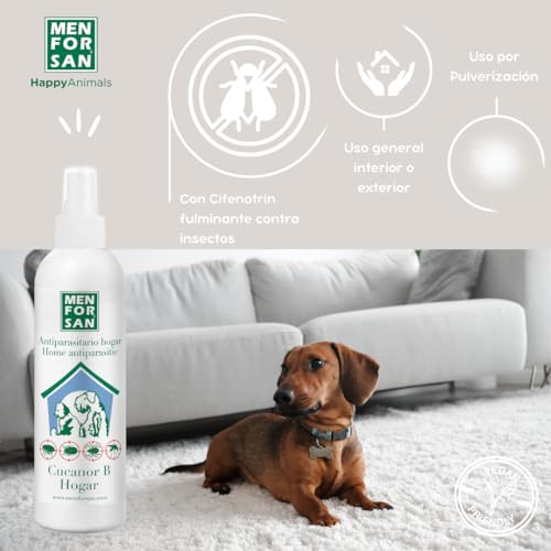 Thumbnail 1 de MENFORSAN Antiparasitario para el hogar (250 ml) – Pack de 2 contra chinches, pulgas e insectos