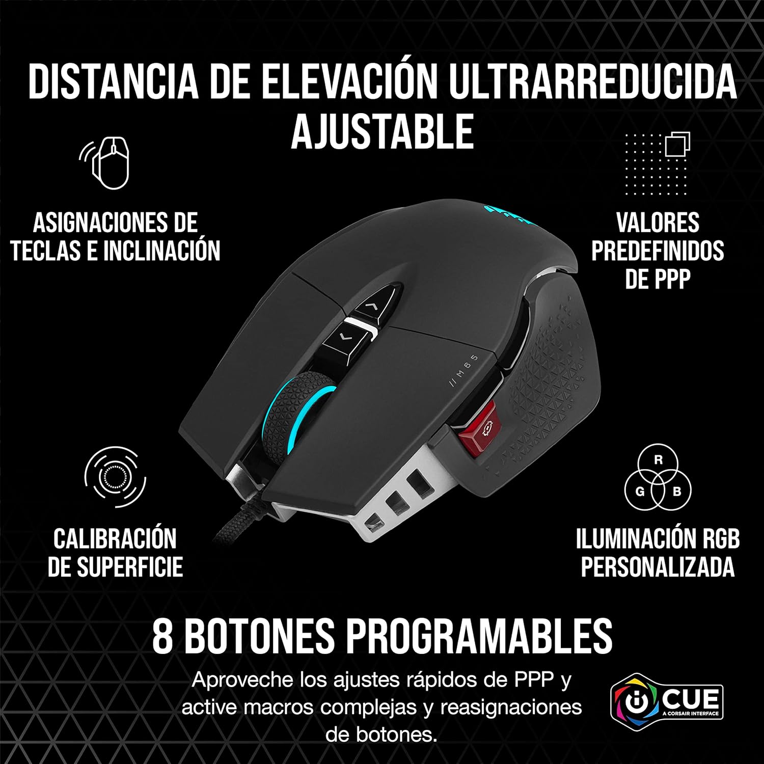 Thumbnail 6 de Corsair M65 RGB ULTRA: Ratón Gaming FPS Con Sintonización