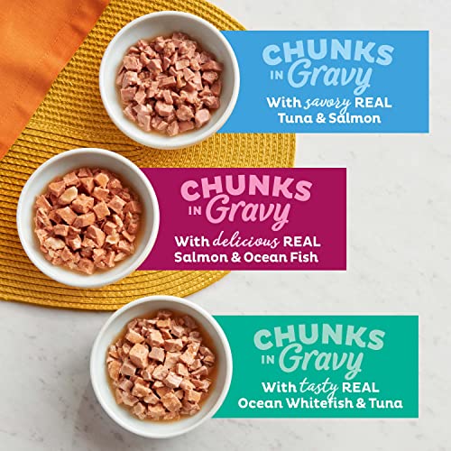 Thumbnail 3 de Meow Mix Seafood Favorites Wet Food Variety Pack, 12 Cups