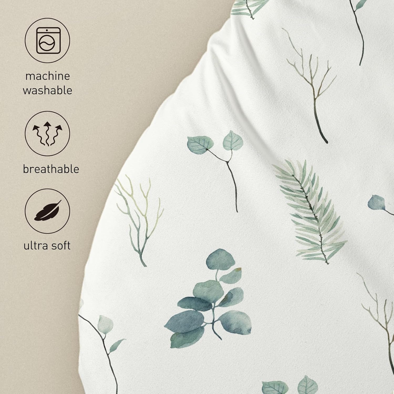 Thumbnail 5 de Moses Basket Sheets 82x41cm – 4 Pack Fitted Bassinet Sheets for Oval, Hourglass, Rectangle Cribs