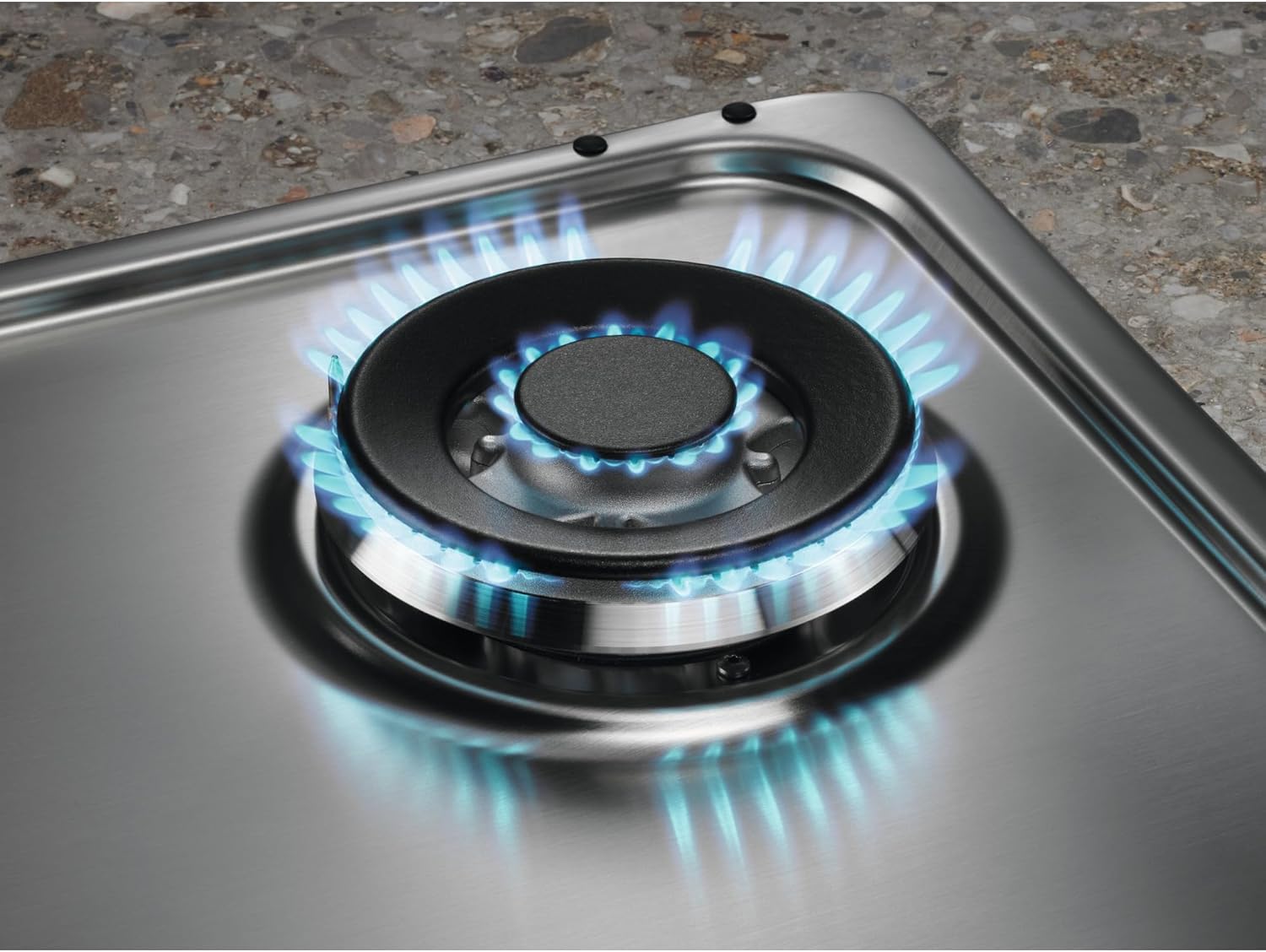 Thumbnail 4 de Electrolux Piano cottura a gas Serie 300 EGS75362X da 75 cm, 5 fuochi SlimLine con griglia in ghisa e StepPower