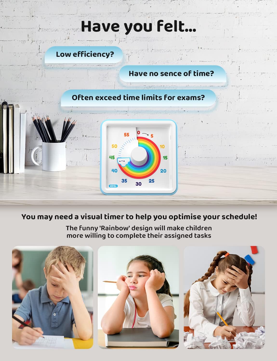 Detalle de LIORQUE Visual Timer, 60-Minute