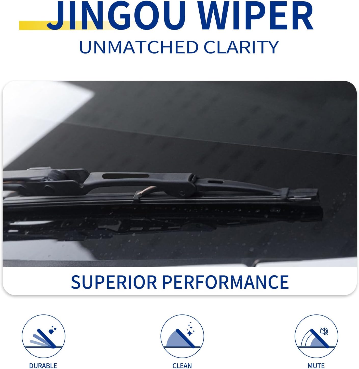 Thumbnail 6 de JINGOU 18'' + 18'' Wiper Blades (Pack of 2) for Ford Ranger 1995-2011
