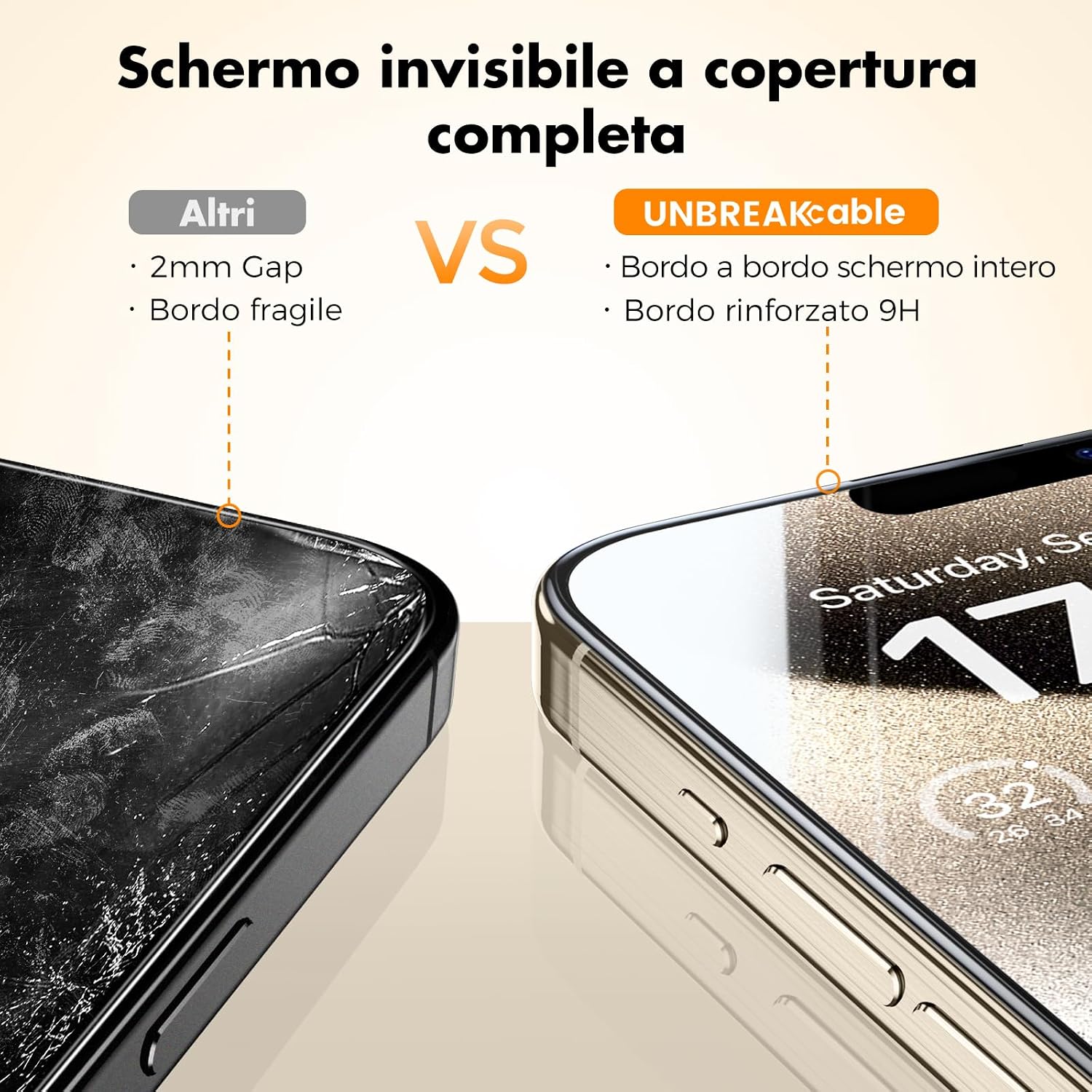 Detalle 2 de UNBREAKcable iPhone 15 Pro pellicola 6,1