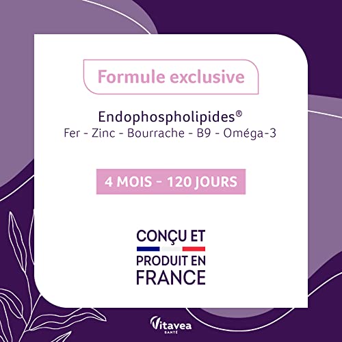 Detalle de Vitavea Santé - Manhaé Ménopause 4 mois — Oméga-3 et bourrache, cure sans hormones