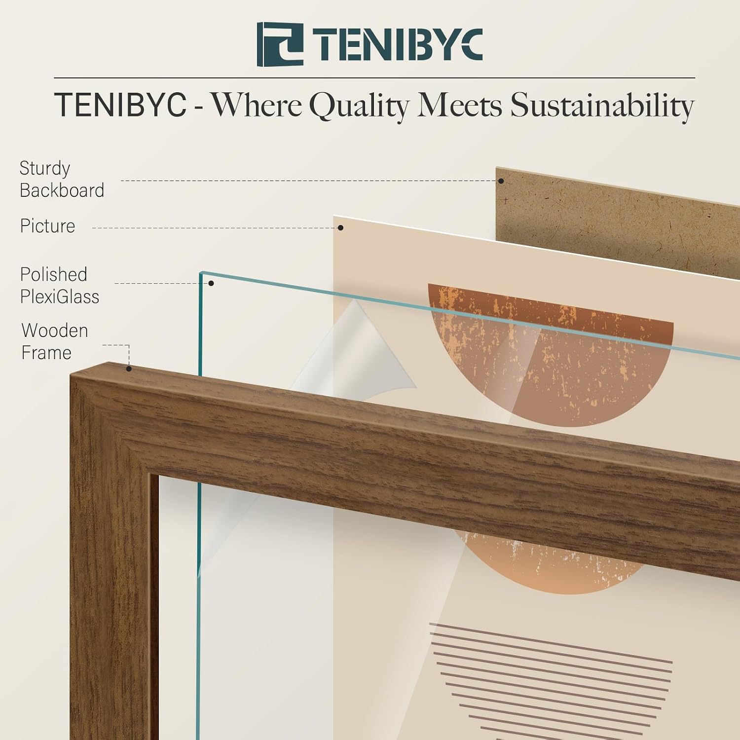 Thumbnail 4 de TENIBYC 16x24 Wood Frame 4-Pack đź–Ľ