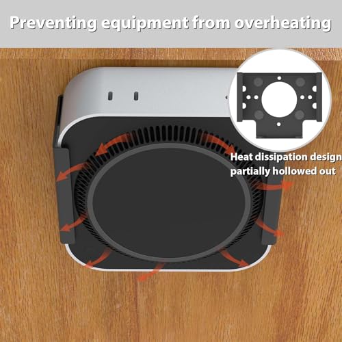 Thumbnail 5 de SVOCK Under Desk Pc Mount for Mac Mini M4: Drill-Free, Wall and Desk Mounting Bracket