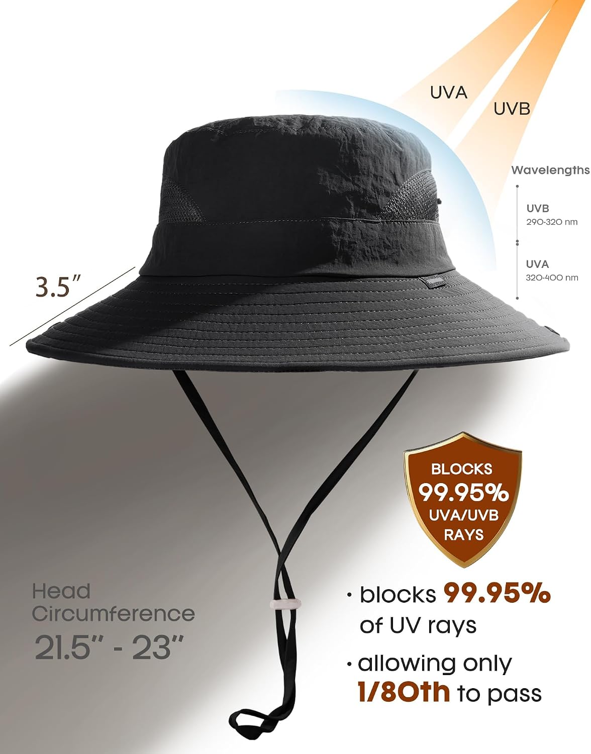 Thumbnail 1 de FURTALK Women's Sun Hat with Ponytail Hole – Wide Brim UPF 50+ for Beach and Hiking