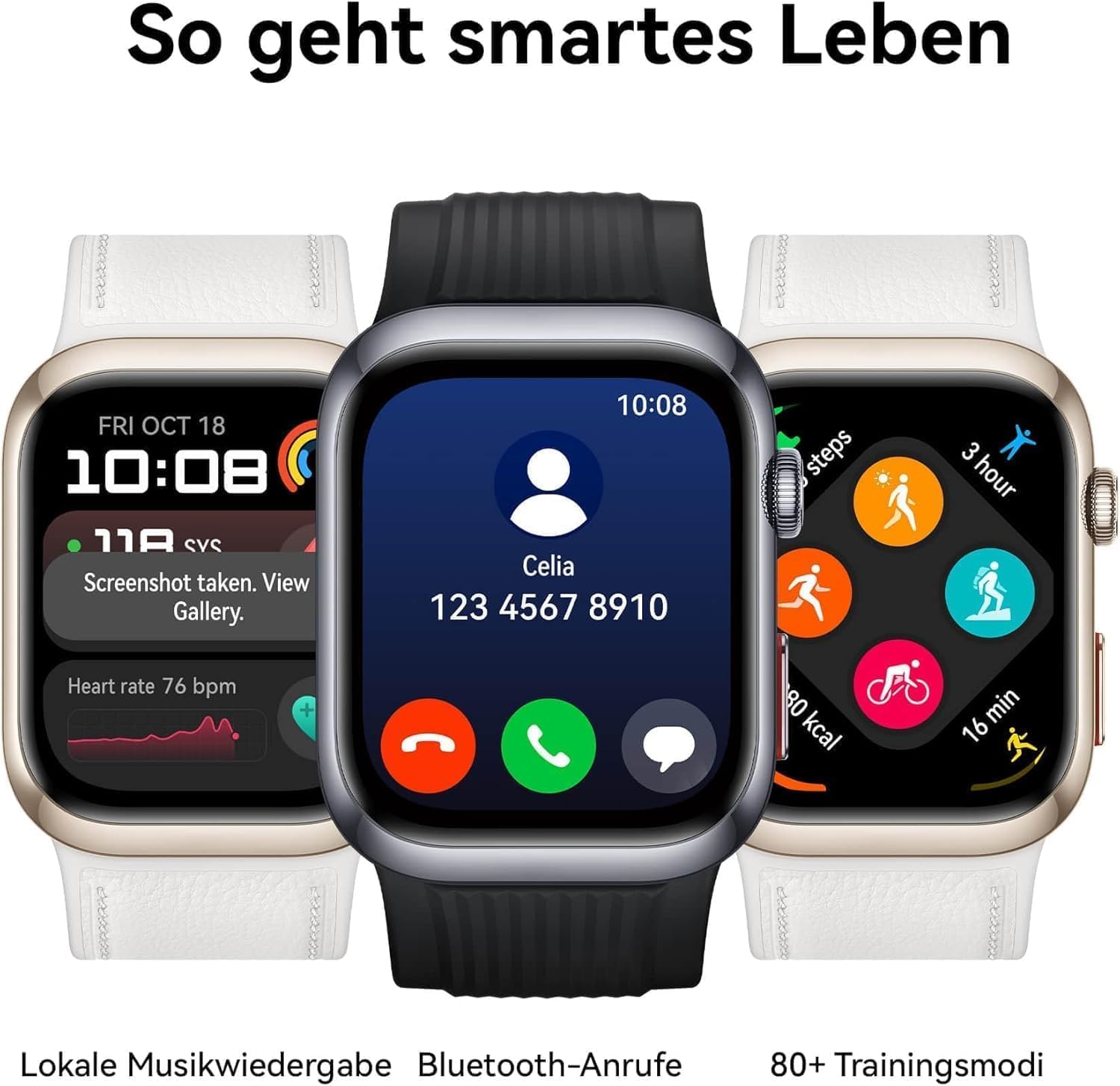 Thumbnail 6 de HUAWEI Watch D2 Smartwatch mit 1,82" AMOLED, EKG und ambulantem Blutdruck-Monitoring – schwarz
