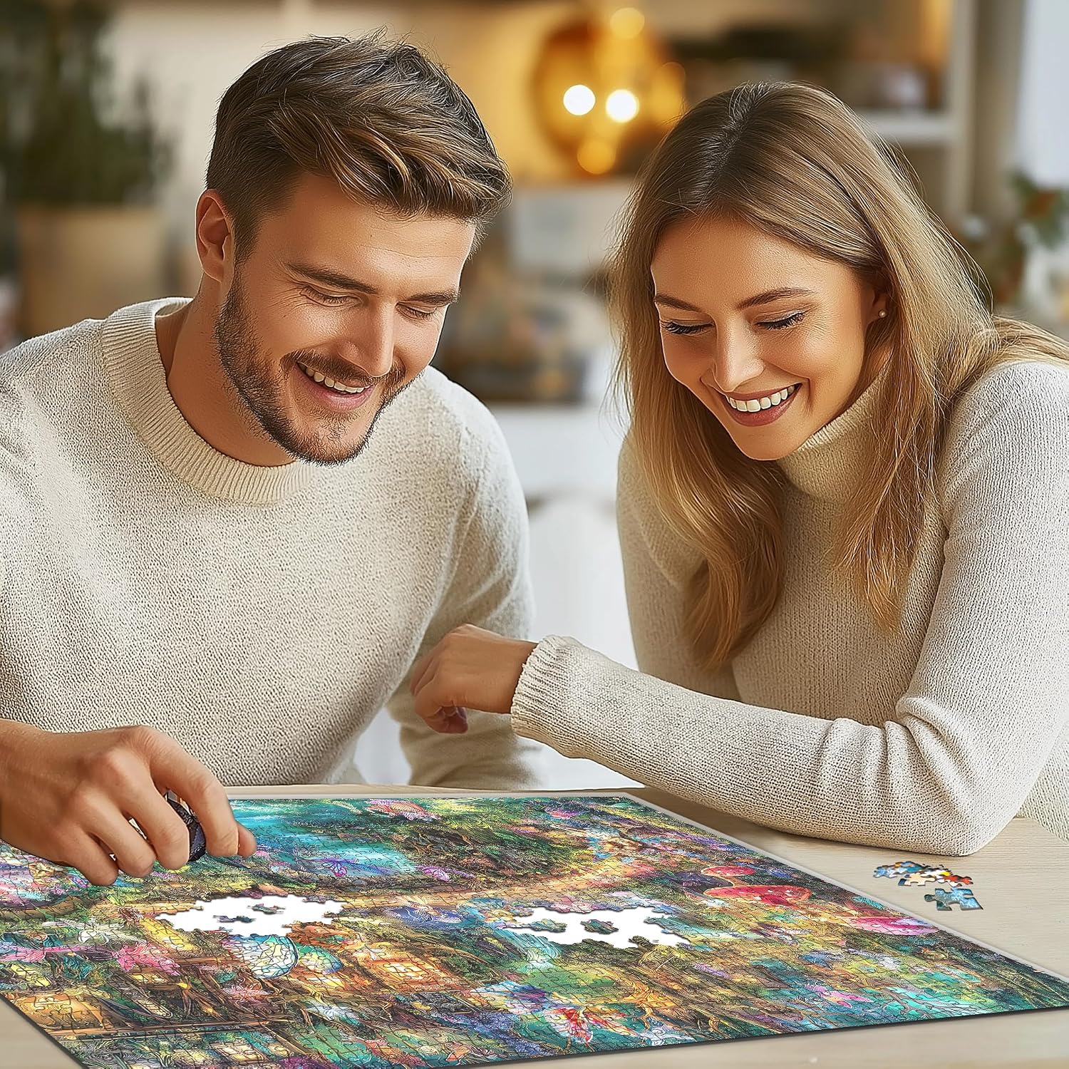 Thumbnail 4 de Blueforest Fantasy Elf World 1000-piece puzzle 🧩