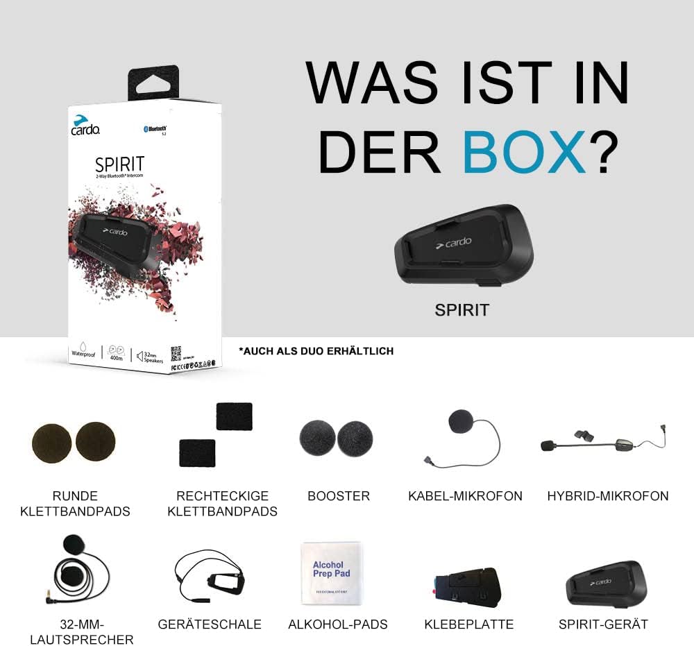 Detalle 2 de Cardo Spirit Motorrad Bluetooth Headset