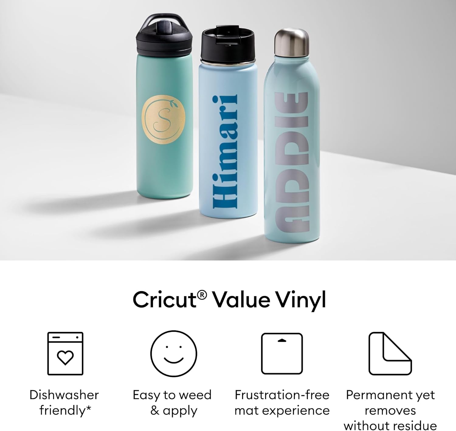 Thumbnail 2 de Cricut Vinyle adhésif permanent, 50 feuilles de 30,5 cm ⚙️