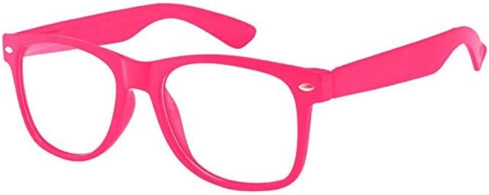 Boolavard Kids Nerd occhiali clear lens geek senza ricetta UV400 (4-12 anni) rosa
