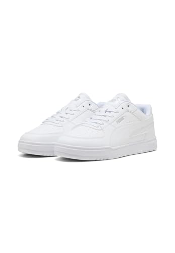 Detalle de PUMA Sneakers Caven III Unisex – White Silver Black Metallic