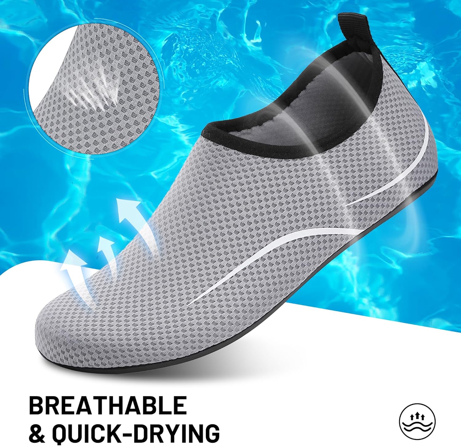Thumbnail 3 de BARFULKER Schwimmschuhe – Badeschuhe Damen & Herren, schnell trocknend & leicht