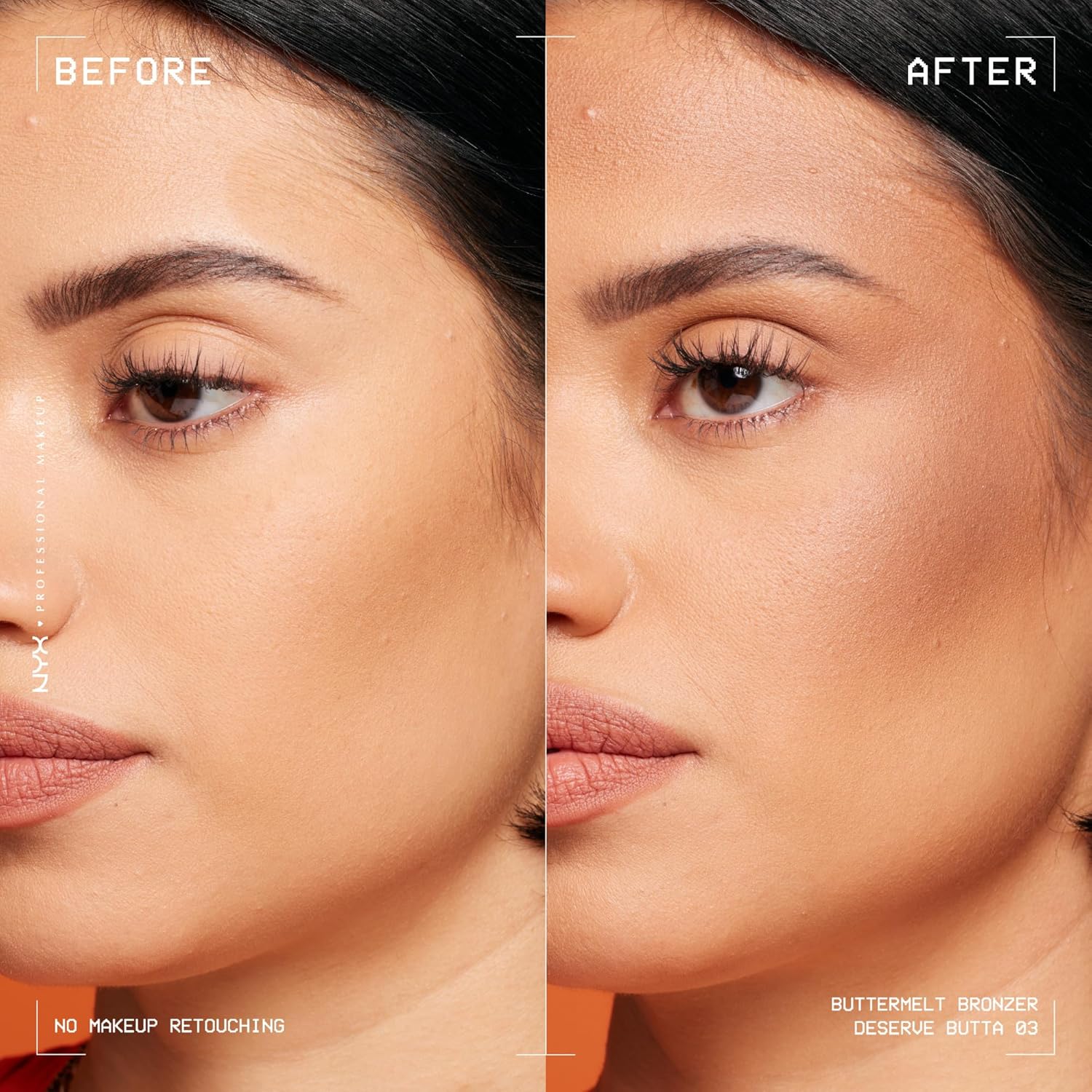Detalle 2 de NYX Professional Makeup Buttermelt Bronze Bronzer (Gesicht & Körper) Deserve Butta, 5 g – cremig-pudriger Bräunungseffekt