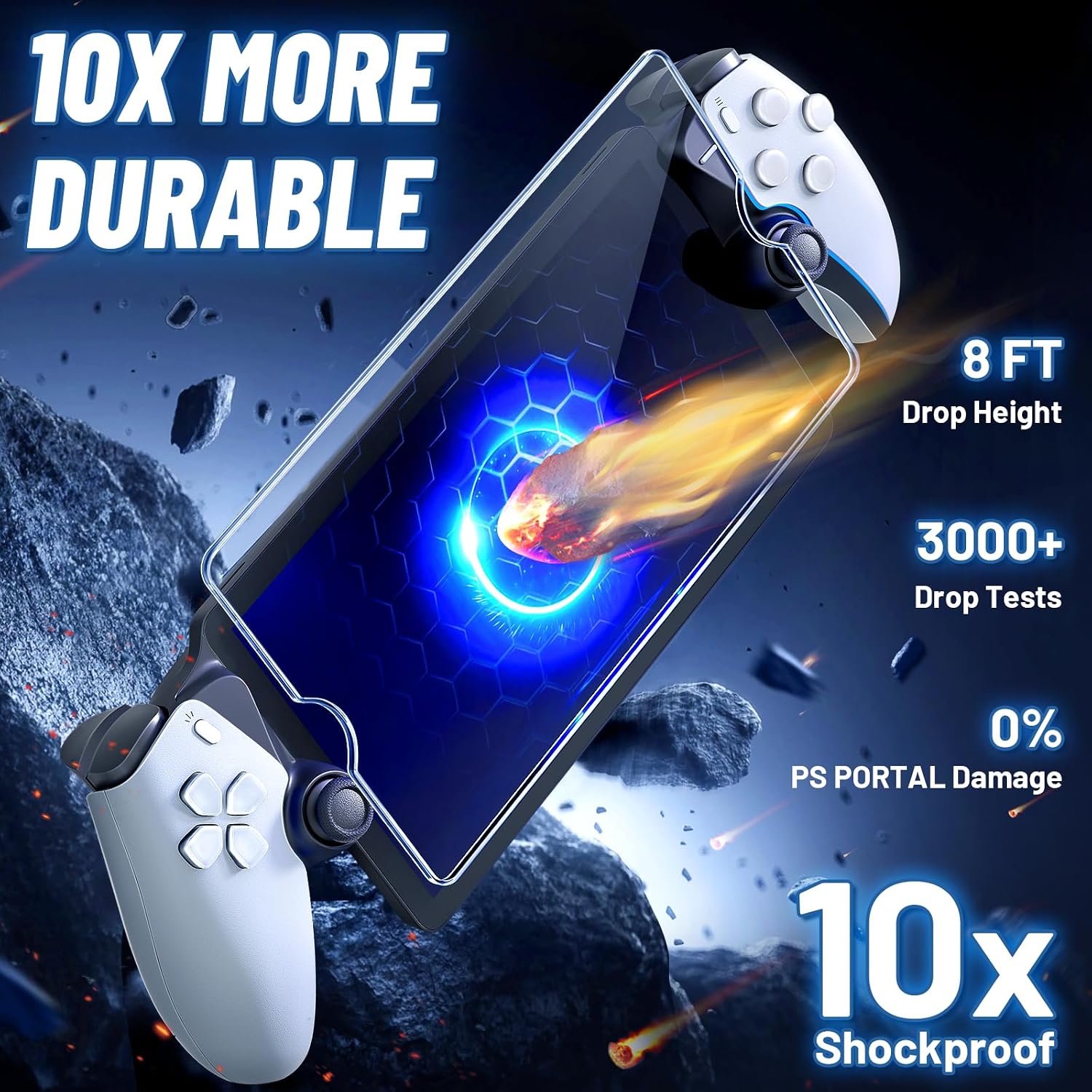 Thumbnail 1 de Fenolical Tempered Glass for PS Portal 8-inch