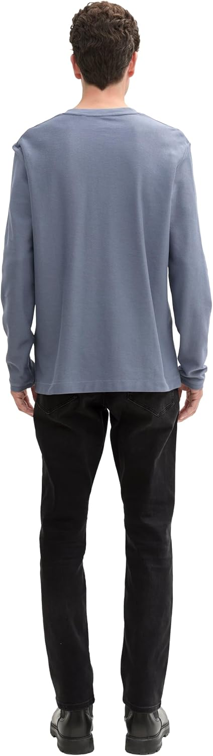 Detalle de TOM TAILOR Josh Regular Slim Jeans Uomo in denim tinta unita
