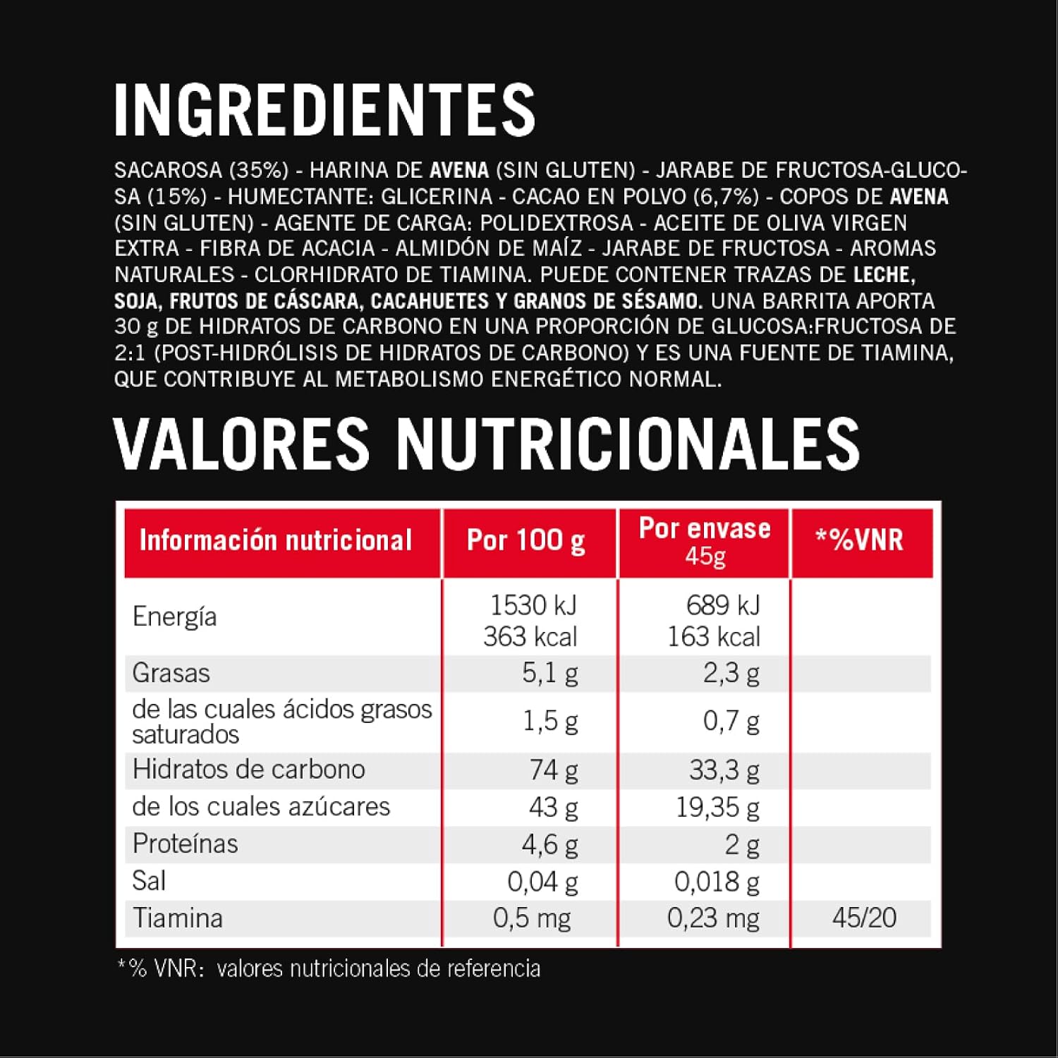 Thumbnail 7 de Enervit Carbo Bar C2:1PRO Brownie - Barritas Energéticas Veganas 🍫
