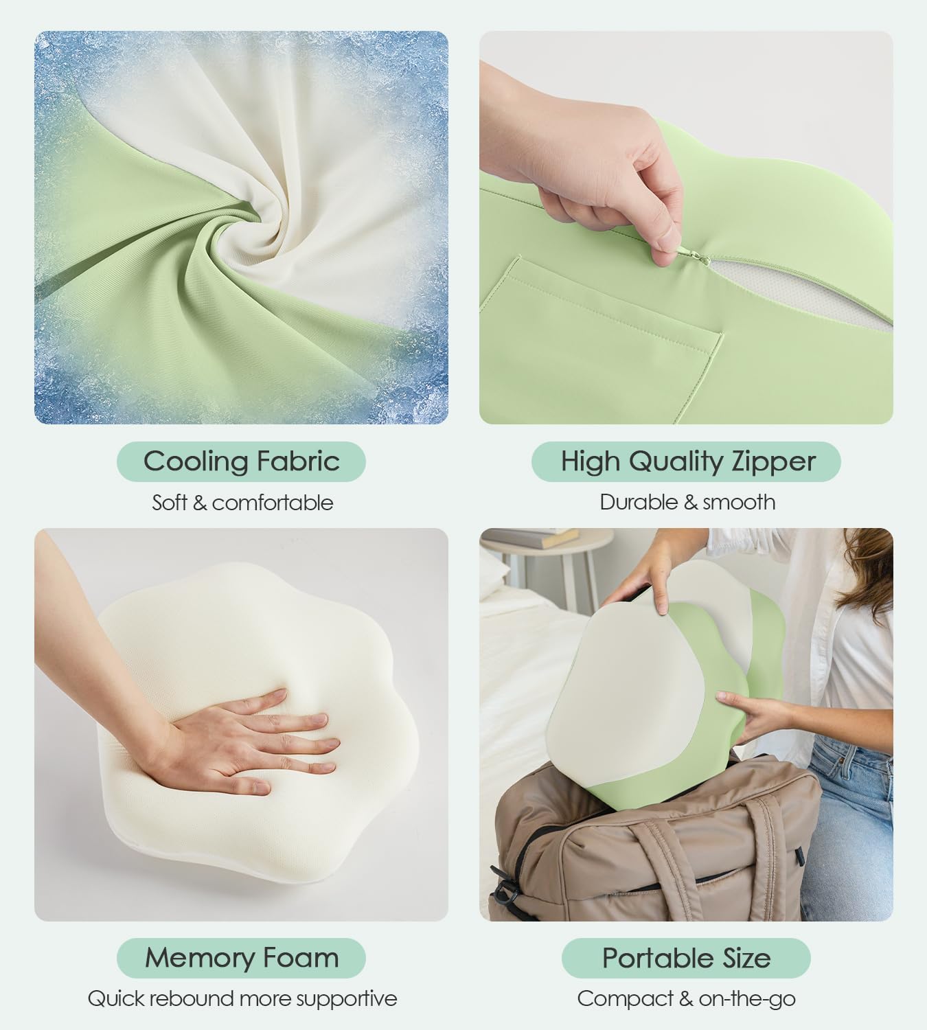 Detalle 1 de DONAMA Memory Foam Pregnancy Pillow