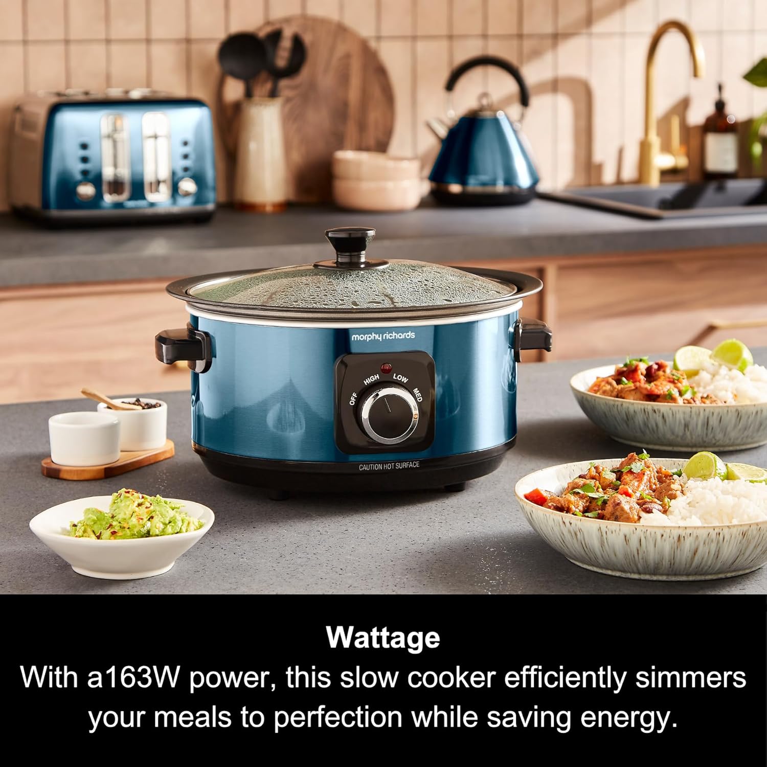 Thumbnail 4 de Morphy Richards Accents 3.5L Sear & Stew Slow Cooker (460023) with Shatter Resistant Glass Lid