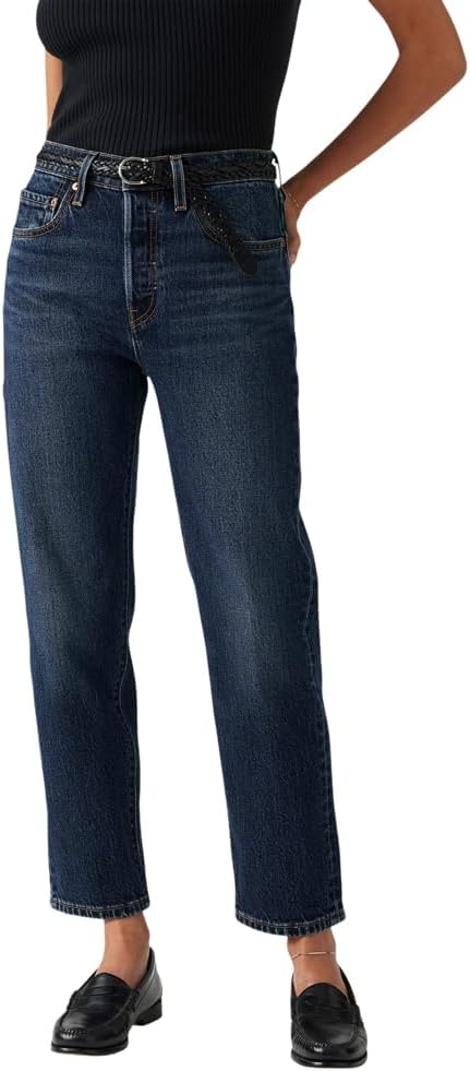 Detalle de Levi's Jeans da Donna 501 Crop High Rise, Straight Fit