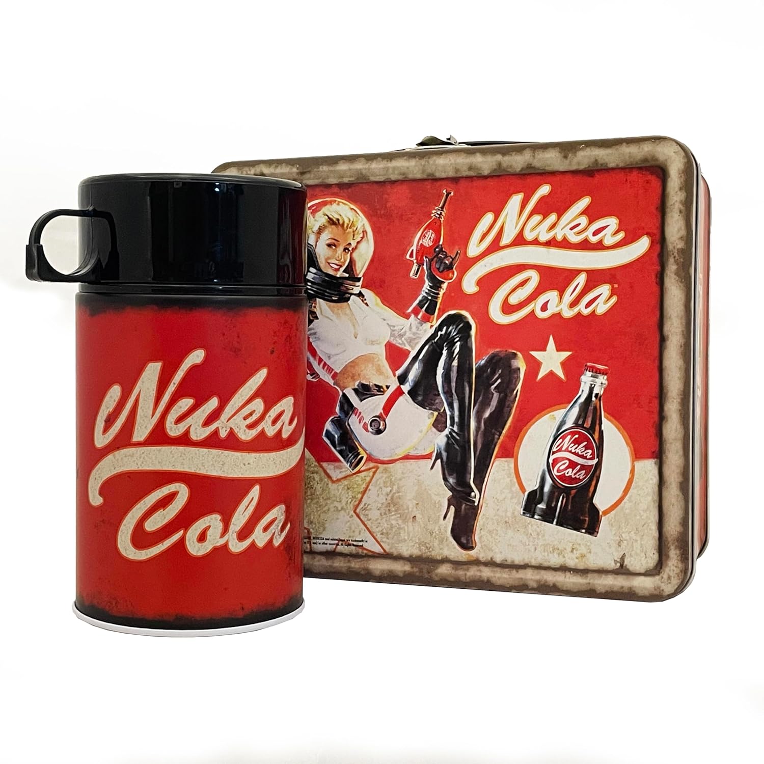 Thumbnail 6 de Fallout Clean Vault-Tec Lunchbox & Flask – isolierte Retro-Edition
