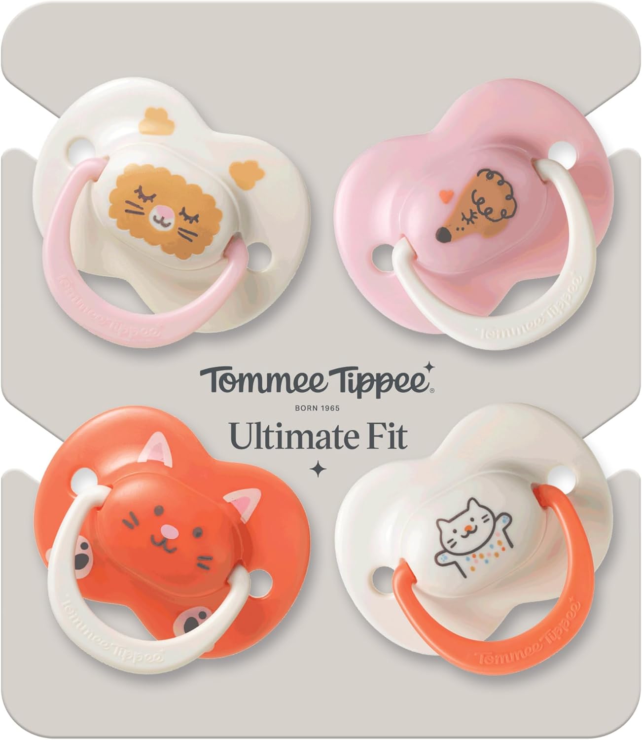 Thumbnail 1 de Tommee Tippee Sucette Ultimate Fit 18-36 mois – Lot de 4, tétine orthodontique symétrique en silicone