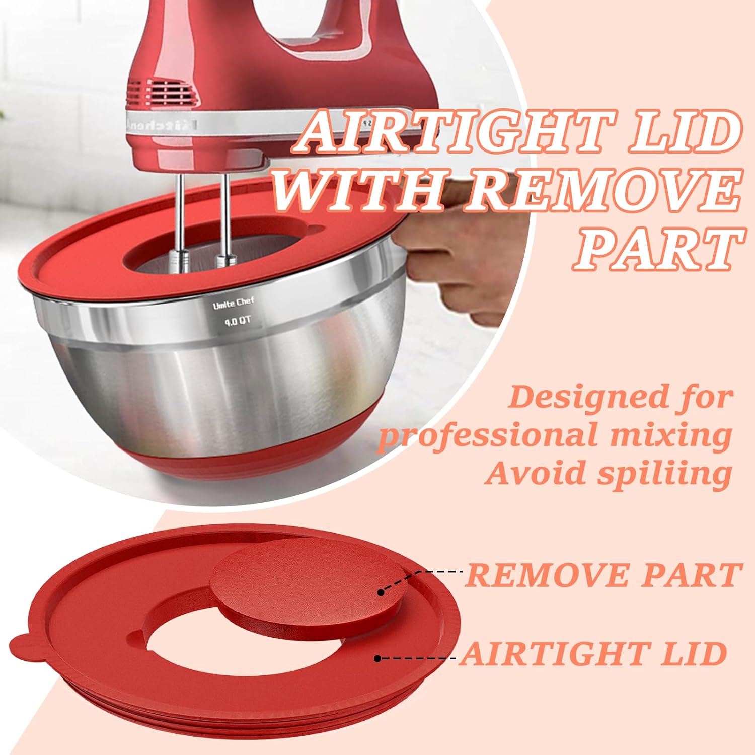 Thumbnail 6 de Umite Chef Mixing Bowls, 5 qt