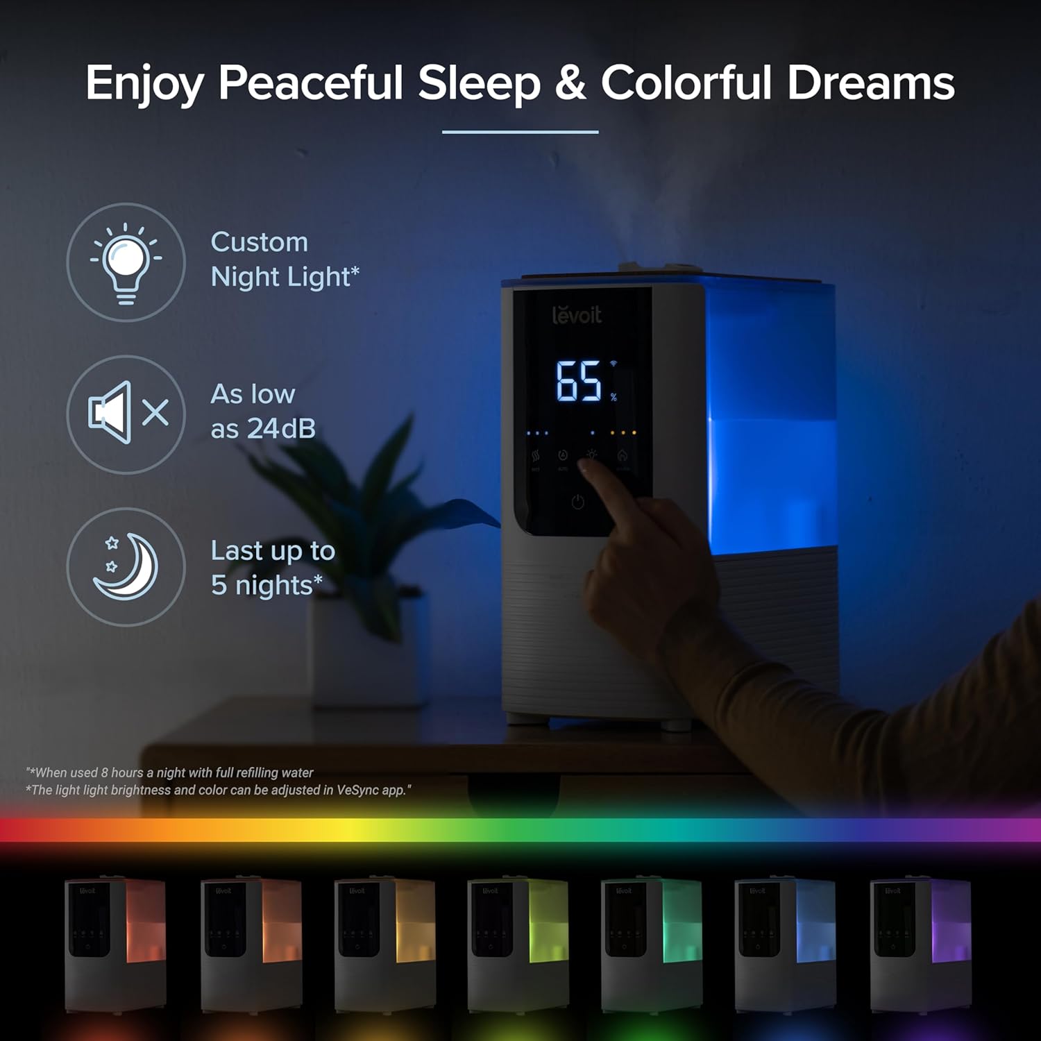 Thumbnail 5 de LEVOIT Humidifier for Bedroom, 26dB 🌫