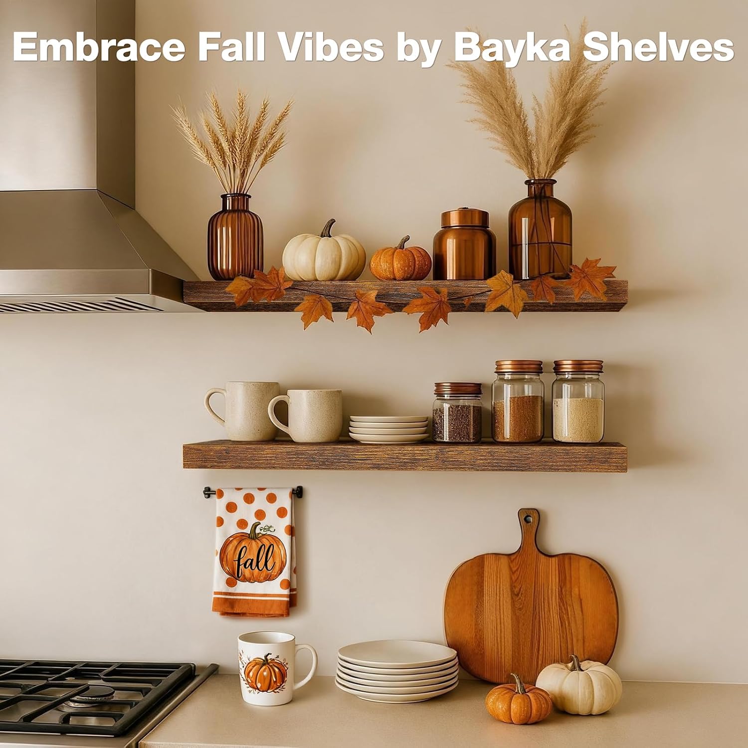 Thumbnail 1 de BAYKA 22.5-inch Floating Shelves