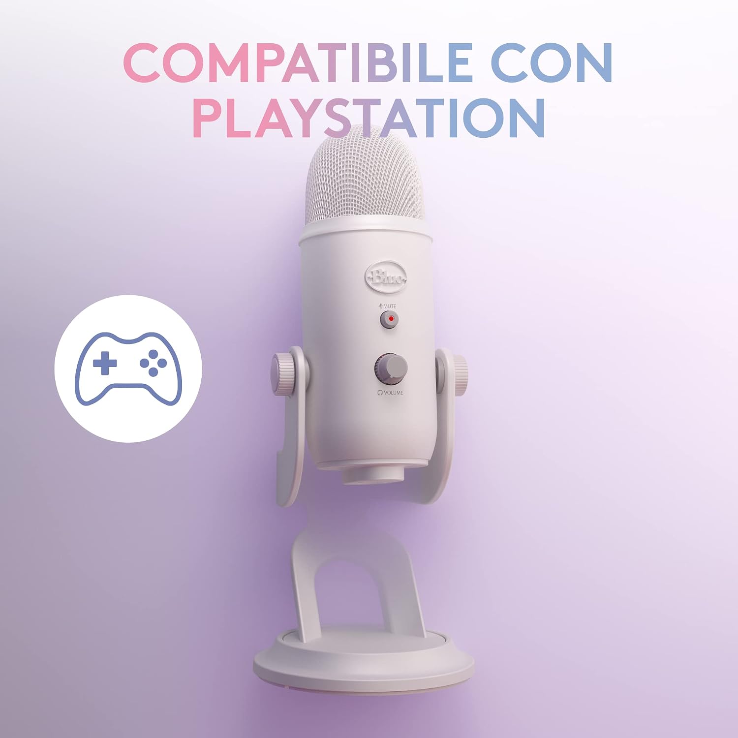 Thumbnail 6 de Logitech G Blue Yeti USB-Gaming-Mikrofon (Sonderedition, Weiß) mit Blue VO!CE und Streamlabs-Themes